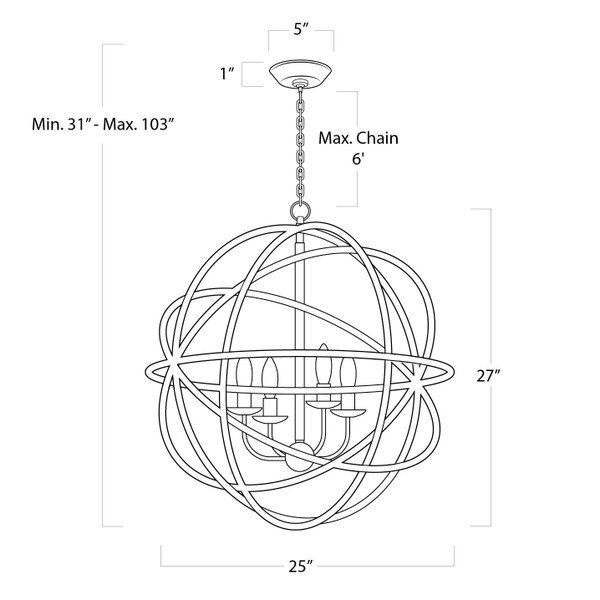 Regatta Pendant Line Drawing